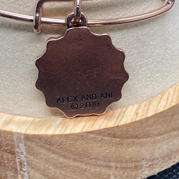 Alex and Ani Set of 3 Starfish Charm Bangle Bracelet/Crystal & RG Beaded/GC - Picture 6 of 6